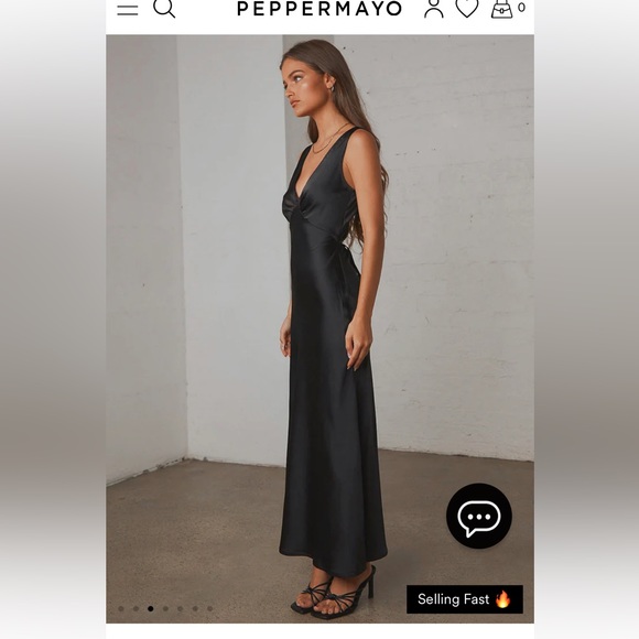 Loren Midi Dress - Black - Picture 2 of 3
